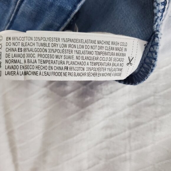 Cotton Denim Pencil Skirt - Picture 7 of 7